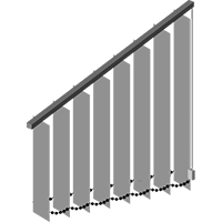 Raked Vertical Blind