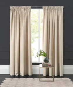 Natural coloured curtains